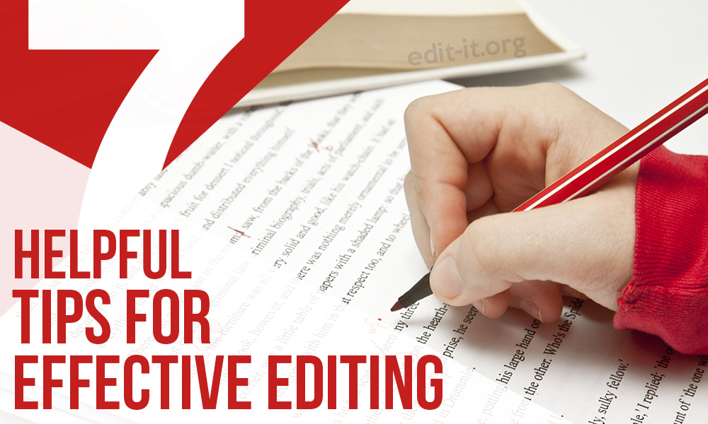 Editing and proofreading