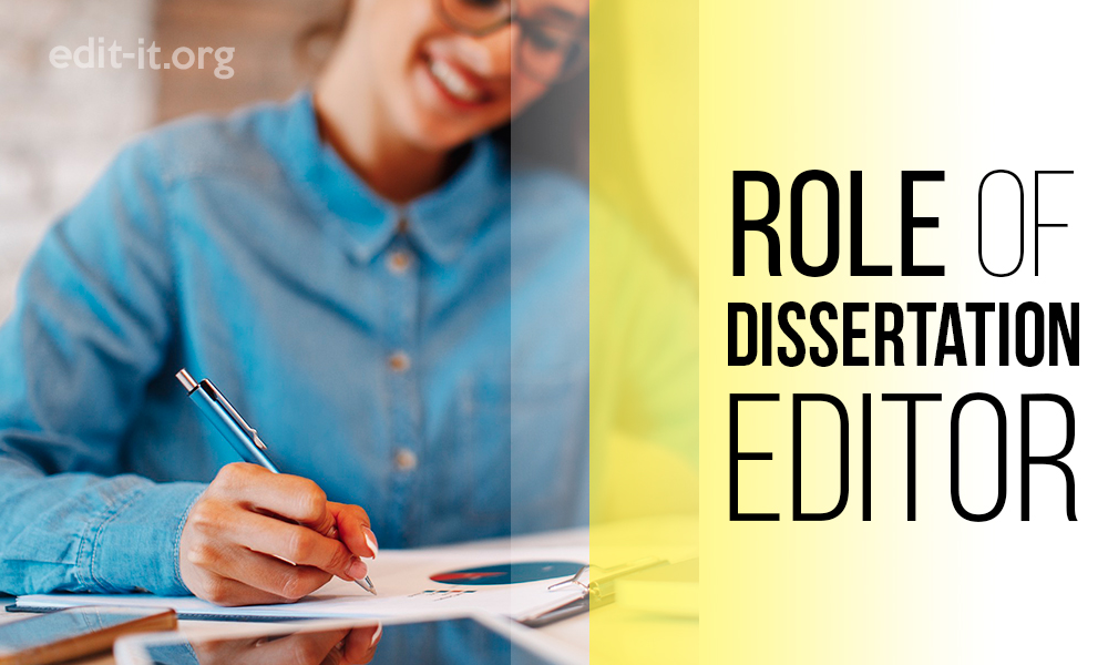 role of dissertation editor
